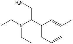 N-[2-amino-1-(3-methylphenyl)ethyl]-N,N-diethylamine 구조식 이미지