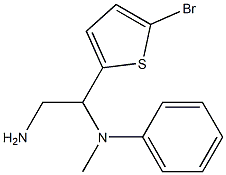 N-[2-amino-1-(5-bromothiophen-2-yl)ethyl]-N-methylaniline 구조식 이미지