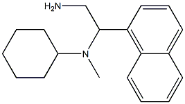 N-[2-amino-1-(naphthalen-1-yl)ethyl]-N-methylcyclohexanamine 구조식 이미지