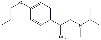 N-[2-amino-2-(4-propoxyphenyl)ethyl]-N-isopropyl-N-methylamine 구조식 이미지