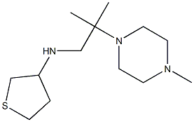 N-[2-methyl-2-(4-methylpiperazin-1-yl)propyl]thiolan-3-amine Structure