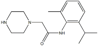N-[2-methyl-6-(propan-2-yl)phenyl]-2-(piperazin-1-yl)acetamide Structure