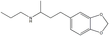 N-[3-(1,3-benzodioxol-5-yl)-1-methylpropyl]-N-propylamine 구조식 이미지