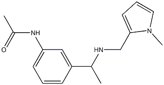 N-[3-(1-{[(1-methyl-1H-pyrrol-2-yl)methyl]amino}ethyl)phenyl]acetamide Structure