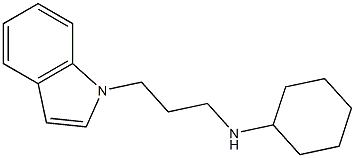 N-[3-(1H-indol-1-yl)propyl]cyclohexanamine Structure