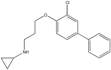 N-[3-(2-chloro-4-phenylphenoxy)propyl]cyclopropanamine 구조식 이미지