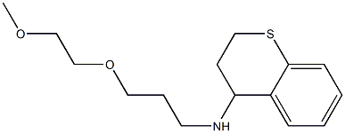 N-[3-(2-methoxyethoxy)propyl]-3,4-dihydro-2H-1-benzothiopyran-4-amine 구조식 이미지