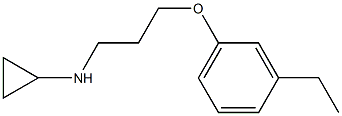 N-[3-(3-ethylphenoxy)propyl]cyclopropanamine 구조식 이미지