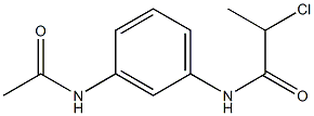 N-[3-(acetylamino)phenyl]-2-chloropropanamide 구조식 이미지