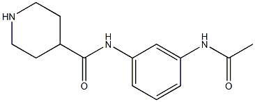 N-[3-(acetylamino)phenyl]piperidine-4-carboxamide 구조식 이미지