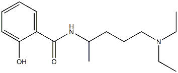 N-[5-(diethylamino)pentan-2-yl]-2-hydroxybenzamide 구조식 이미지