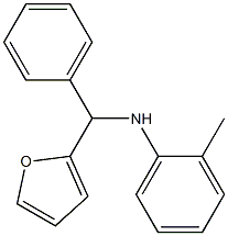 N-[furan-2-yl(phenyl)methyl]-2-methylaniline 구조식 이미지