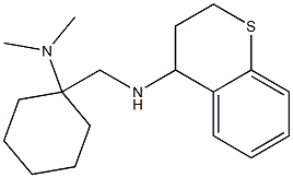 N-{[1-(dimethylamino)cyclohexyl]methyl}-3,4-dihydro-2H-1-benzothiopyran-4-amine 구조식 이미지