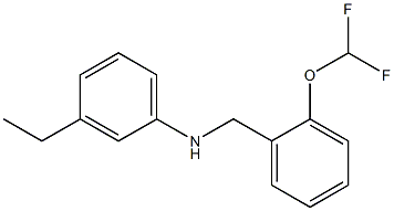 N-{[2-(difluoromethoxy)phenyl]methyl}-3-ethylaniline Structure