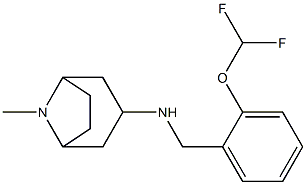 N-{[2-(difluoromethoxy)phenyl]methyl}-8-methyl-8-azabicyclo[3.2.1]octan-3-amine 구조식 이미지