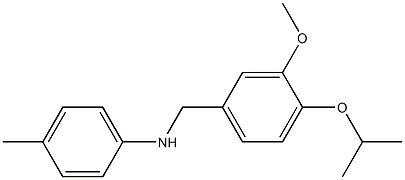 N-{[3-methoxy-4-(propan-2-yloxy)phenyl]methyl}-4-methylaniline Structure