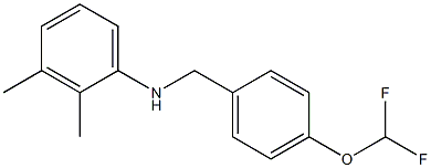 N-{[4-(difluoromethoxy)phenyl]methyl}-2,3-dimethylaniline 구조식 이미지