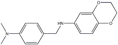 N-{[4-(dimethylamino)phenyl]methyl}-2,3-dihydro-1,4-benzodioxin-6-amine 구조식 이미지