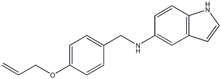 N-{[4-(prop-2-en-1-yloxy)phenyl]methyl}-1H-indol-5-amine Structure