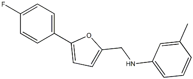 N-{[5-(4-fluorophenyl)furan-2-yl]methyl}-3-methylaniline Structure