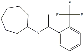 N-{1-[2-(trifluoromethyl)phenyl]ethyl}cycloheptanamine Structure