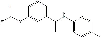 N-{1-[3-(difluoromethoxy)phenyl]ethyl}-4-methylaniline Structure