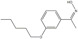 N-{1-[3-(pentyloxy)phenyl]ethylidene}hydroxylamine 구조식 이미지