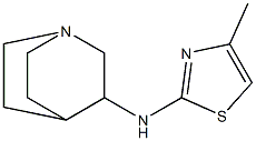 N-{1-azabicyclo[2.2.2]octan-3-yl}-4-methyl-1,3-thiazol-2-amine 구조식 이미지