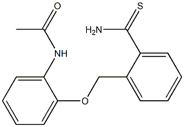 N-{2-[(2-carbamothioylphenyl)methoxy]phenyl}acetamide 구조식 이미지