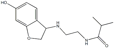 N-{2-[(6-hydroxy-2,3-dihydro-1-benzofuran-3-yl)amino]ethyl}-2-methylpropanamide Structure