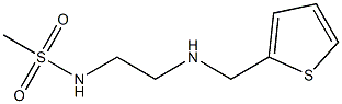 N-{2-[(thiophen-2-ylmethyl)amino]ethyl}methanesulfonamide 구조식 이미지