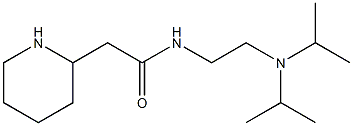 N-{2-[bis(propan-2-yl)amino]ethyl}-2-(piperidin-2-yl)acetamide 구조식 이미지