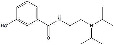 N-{2-[bis(propan-2-yl)amino]ethyl}-3-hydroxybenzamide 구조식 이미지