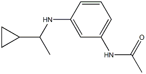 N-{3-[(1-cyclopropylethyl)amino]phenyl}acetamide Structure