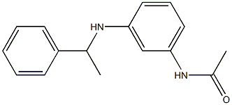 N-{3-[(1-phenylethyl)amino]phenyl}acetamide 구조식 이미지