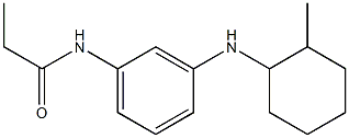 N-{3-[(2-methylcyclohexyl)amino]phenyl}propanamide Structure