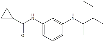 N-{3-[(3-methylpentan-2-yl)amino]phenyl}cyclopropanecarboxamide Structure