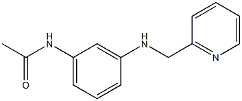 N-{3-[(pyridin-2-ylmethyl)amino]phenyl}acetamide 구조식 이미지