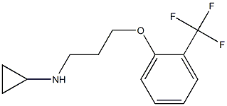 N-{3-[2-(trifluoromethyl)phenoxy]propyl}cyclopropanamine Structure