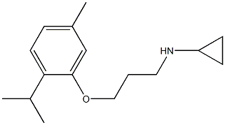 N-{3-[5-methyl-2-(propan-2-yl)phenoxy]propyl}cyclopropanamine Structure