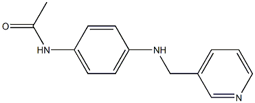 N-{4-[(pyridin-3-ylmethyl)amino]phenyl}acetamide 구조식 이미지