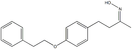 N-{4-[4-(2-phenylethoxy)phenyl]butan-2-ylidene}hydroxylamine Structure