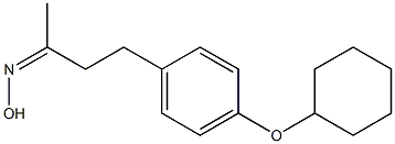 N-{4-[4-(cyclohexyloxy)phenyl]butan-2-ylidene}hydroxylamine 구조식 이미지