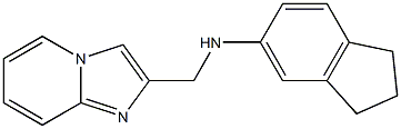 N-{imidazo[1,2-a]pyridin-2-ylmethyl}-2,3-dihydro-1H-inden-5-amine 구조식 이미지