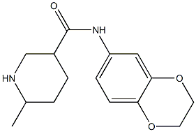 N-2,3-dihydro-1,4-benzodioxin-6-yl-6-methylpiperidine-3-carboxamide 구조식 이미지