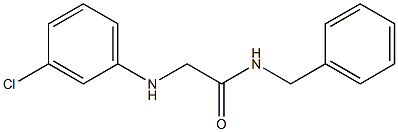 N-benzyl-2-[(3-chlorophenyl)amino]acetamide 구조식 이미지