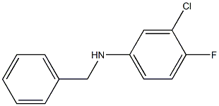 N-benzyl-3-chloro-4-fluoroaniline Structure