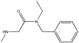 N-benzyl-N-ethyl-2-(methylamino)acetamide 구조식 이미지