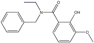 N-benzyl-N-ethyl-2-hydroxy-3-methoxybenzamide Structure