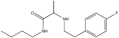 N-butyl-2-{[2-(4-fluorophenyl)ethyl]amino}propanamide Structure